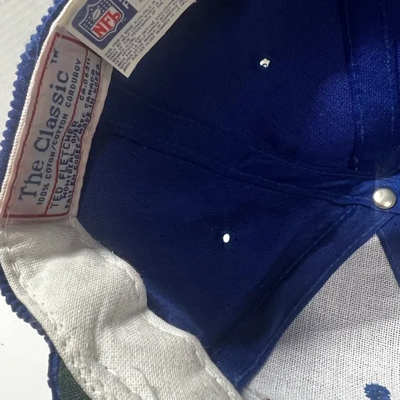 Vintage Denver Broncos Corduroy Hat Cap SnapBack Classic Ted Fletcher Rare 90s - Picture 6 of 6